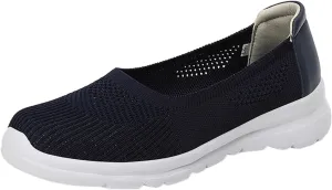 CsgrFagr Women Breathable Lace Up Shoes Flats Casual Shoes Unisex Lightweight Work Shoes Sporty Breathable Slip Work Trainers Clove Shoes for Nurses Women (Blue, 8)