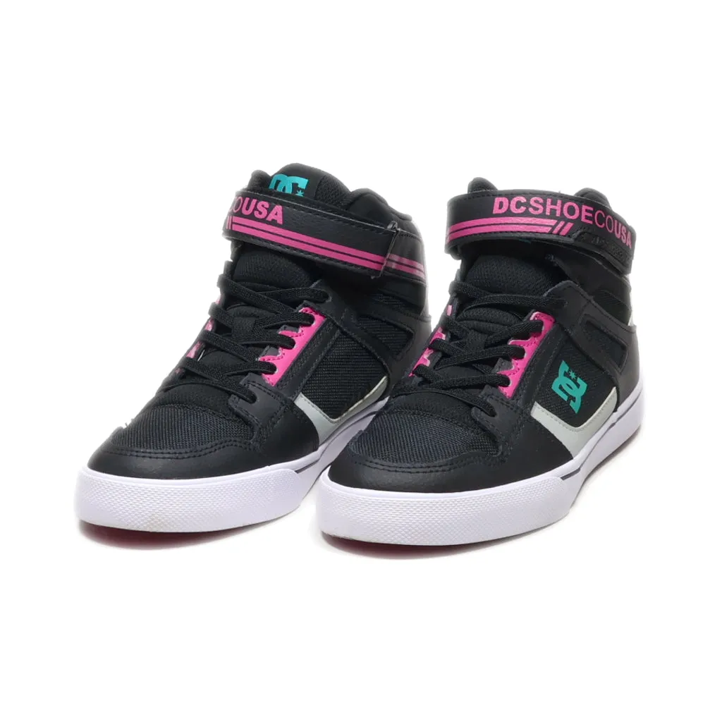 Dc Shoes Cousa High-Top Sneakers Leather Black Colour For Women