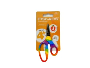 Fiskars Kids School Scissors 5-inch Pointed Tip Rainbow