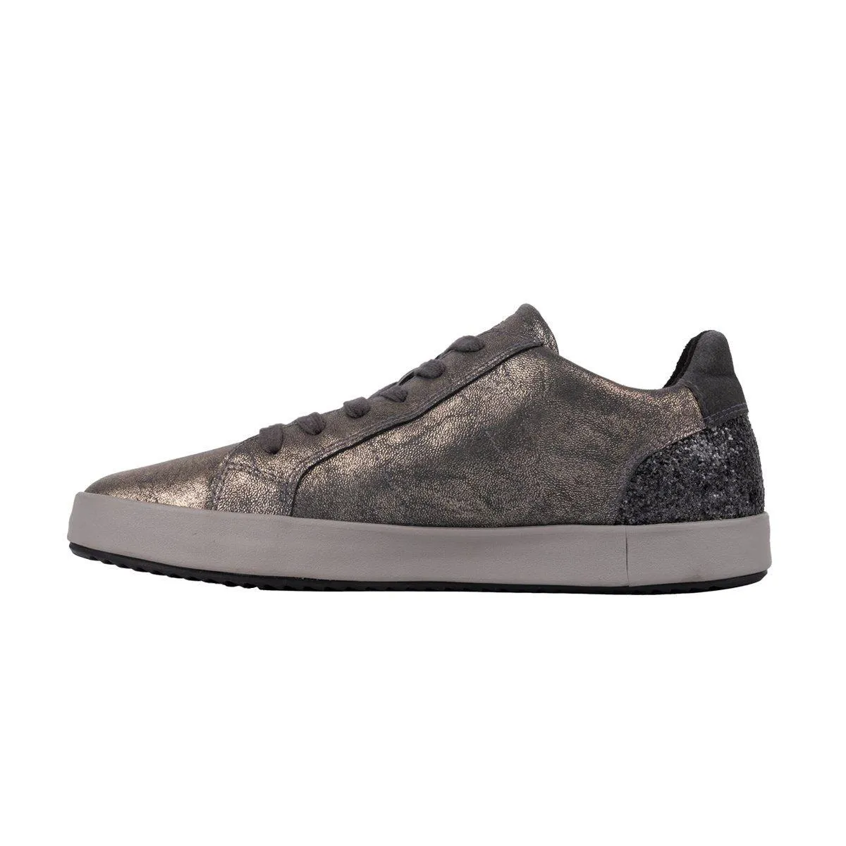 Geox Sp Bloomie Low-Top Sneakers Leather Grey Colour For Women