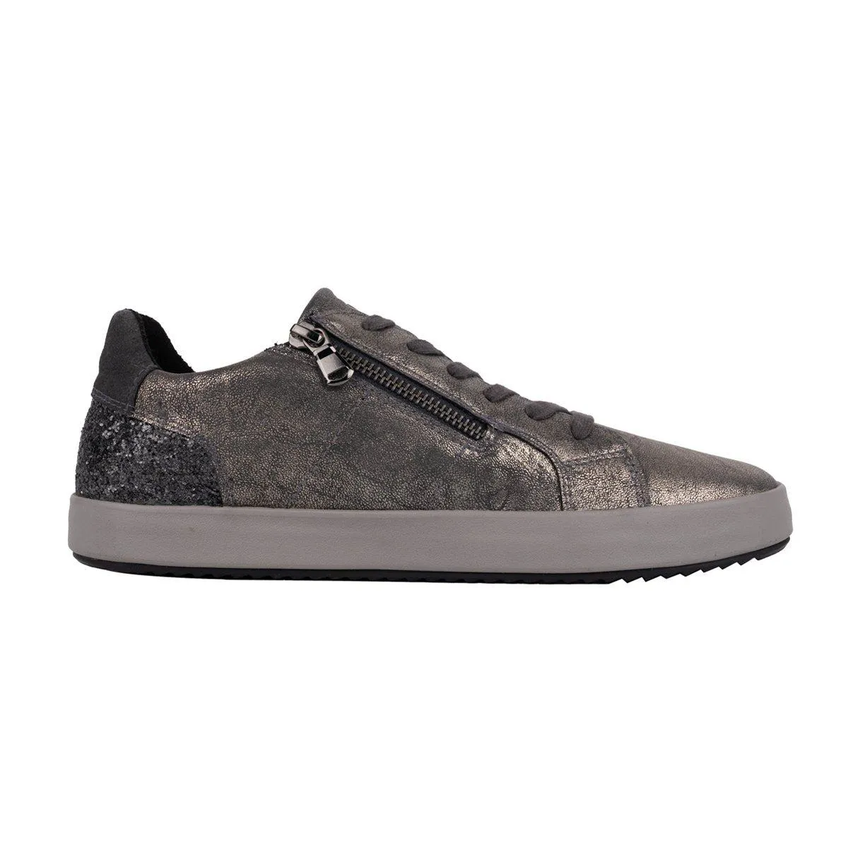 Geox Sp Bloomie Low-Top Sneakers Leather Grey Colour For Women