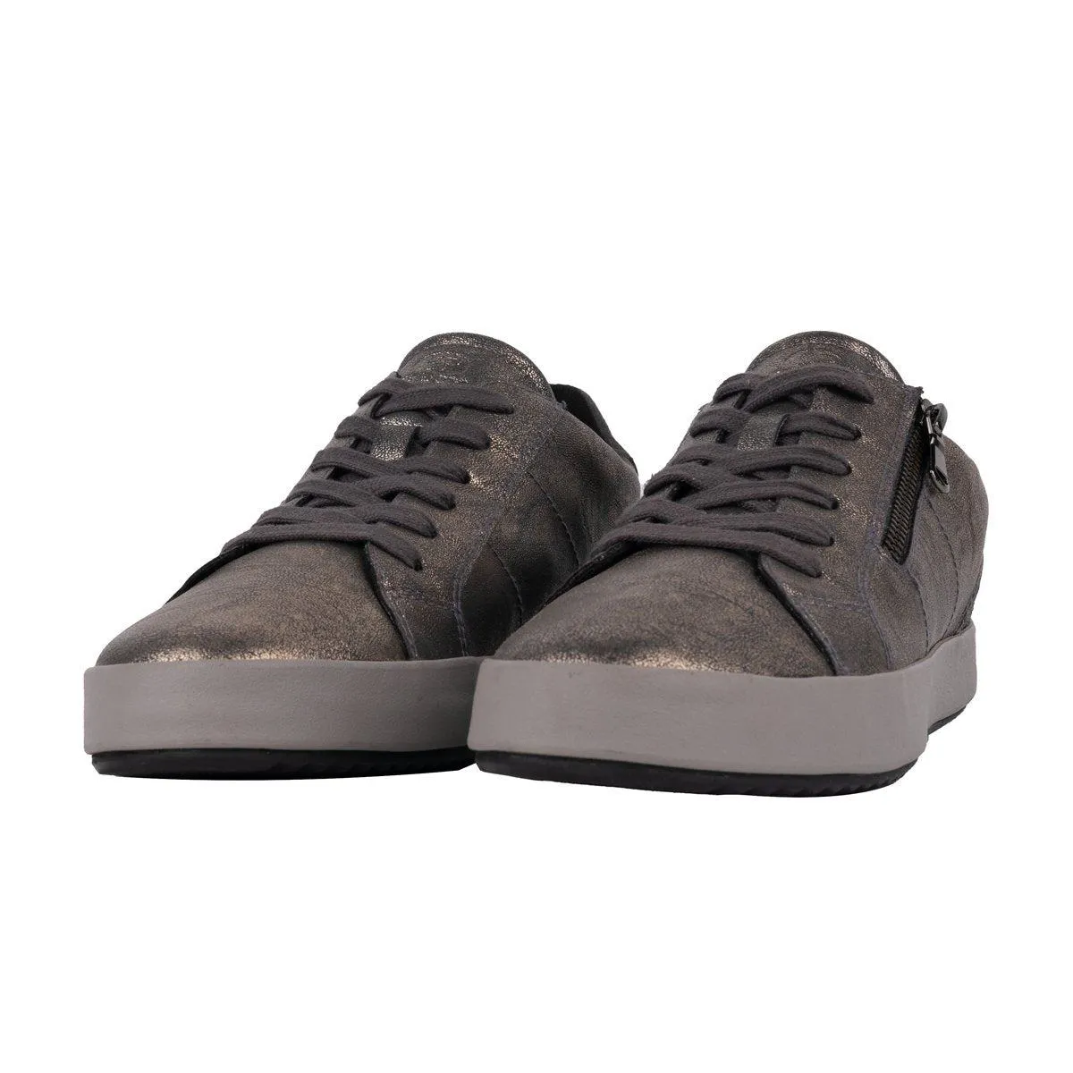 Geox Sp Bloomie Low-Top Sneakers Leather Grey Colour For Women