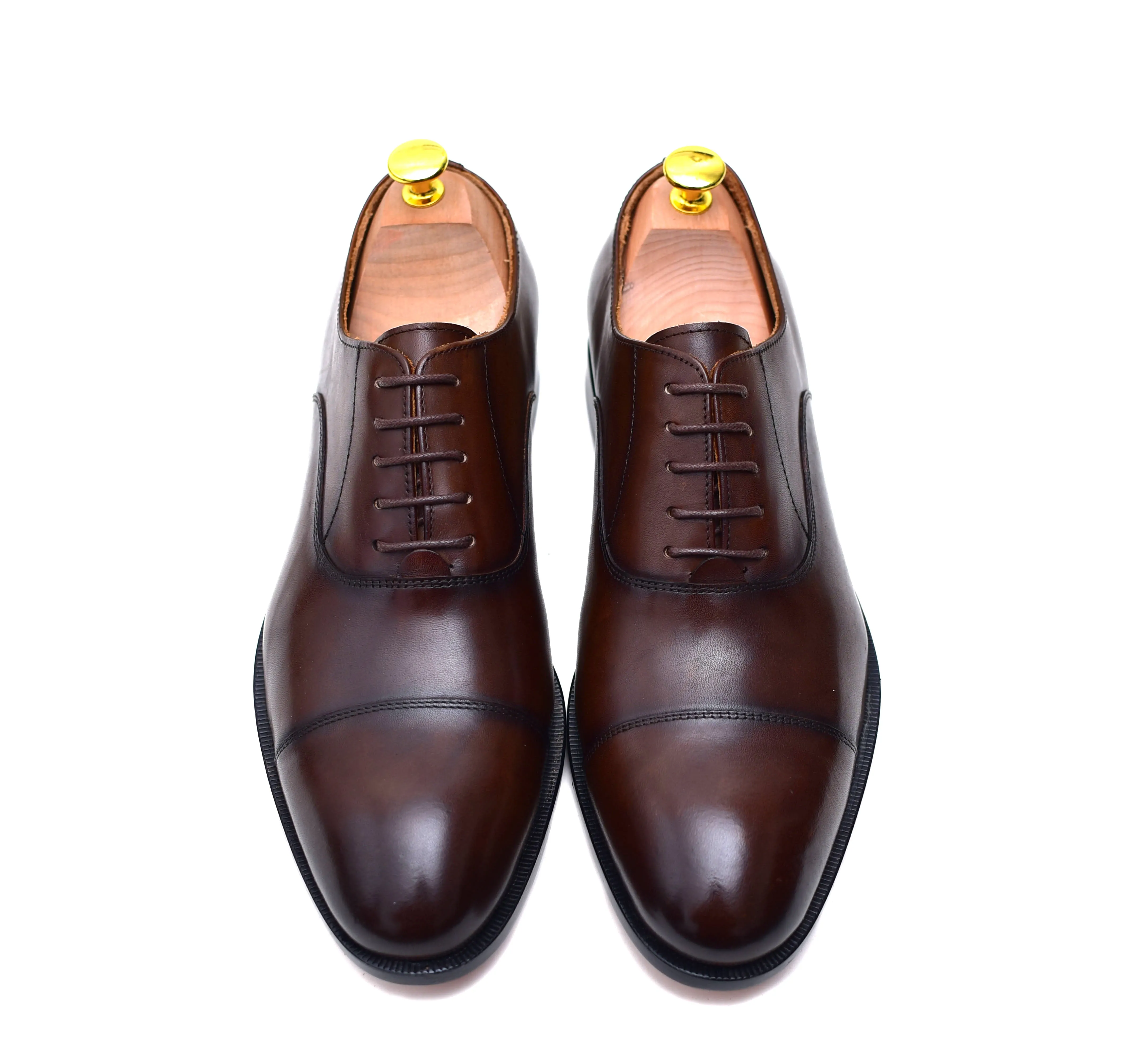 Henry - Brown Cap-toe Shoes