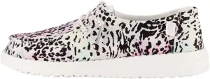 Hey Dude Kids Wendy Leopard (Little Kid/Big Kid) - Loafers for Kids - Printed Canvas Upper - Canvas Lining