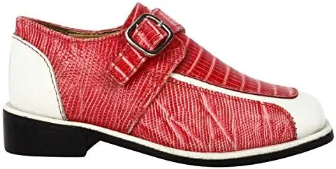 LIBERTYZENO Boys Animal Print Genuine Leather Kids Lace Up Oxford Dress Shoes for Easter Gift