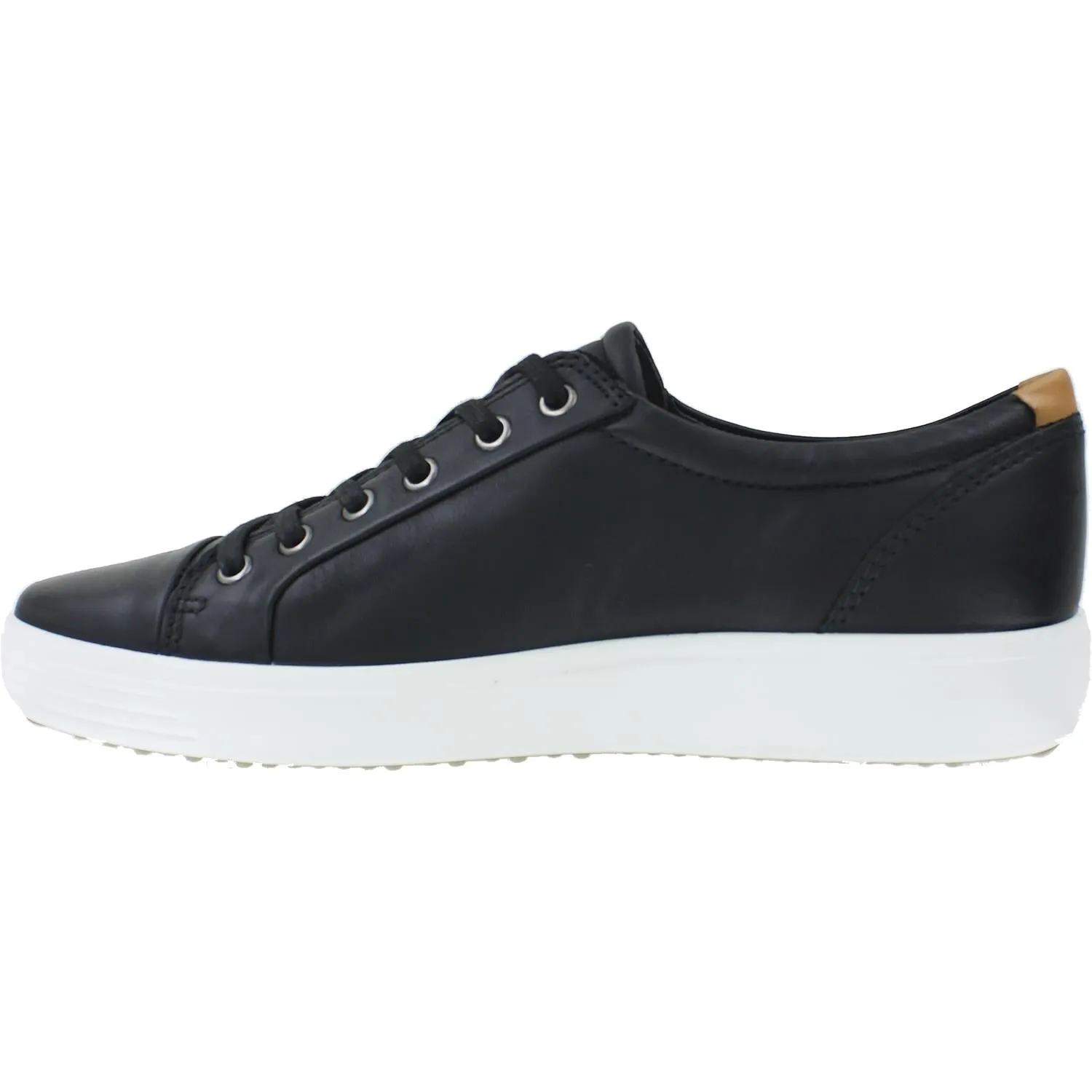 Men's Ecco Soft 7 Sneaker Black Leather