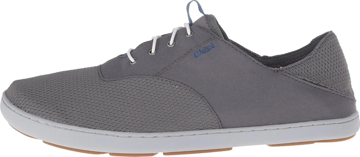 OLUKAI Nohea Moku Men's No Tie Boat Shoes, Breathable & Quick Dry Mesh, Effortless Design & Barefoot Wearability, All-Day Comfort & Support