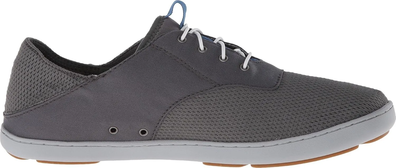 OLUKAI Nohea Moku Men's No Tie Boat Shoes, Breathable & Quick Dry Mesh, Effortless Design & Barefoot Wearability, All-Day Comfort & Support