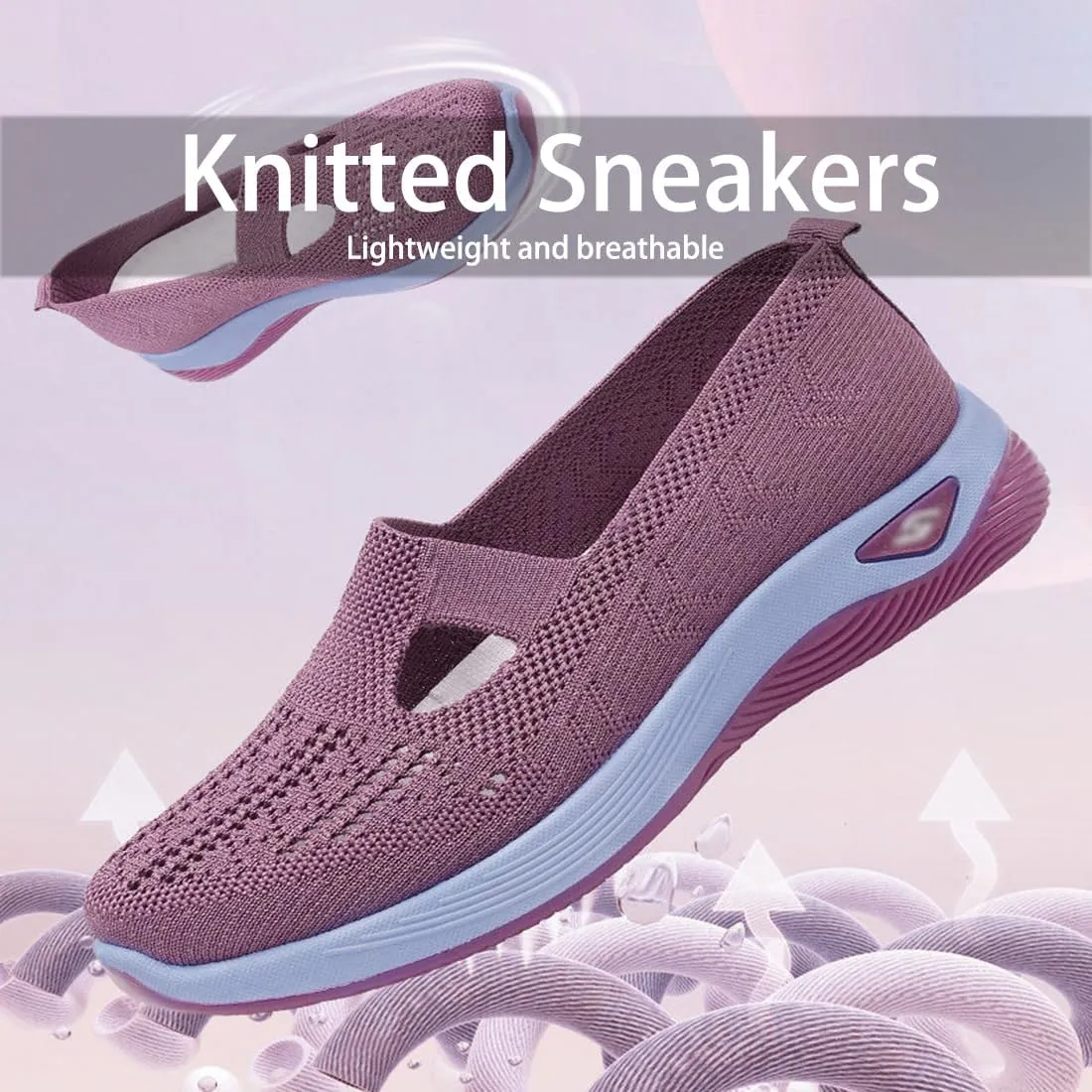 Orthopedic Shoes for Women, Orthopedic All-Day Comfort Sneakers, Slip On Shoes for Women, Non-Slip Lightweight Walking Sneakers