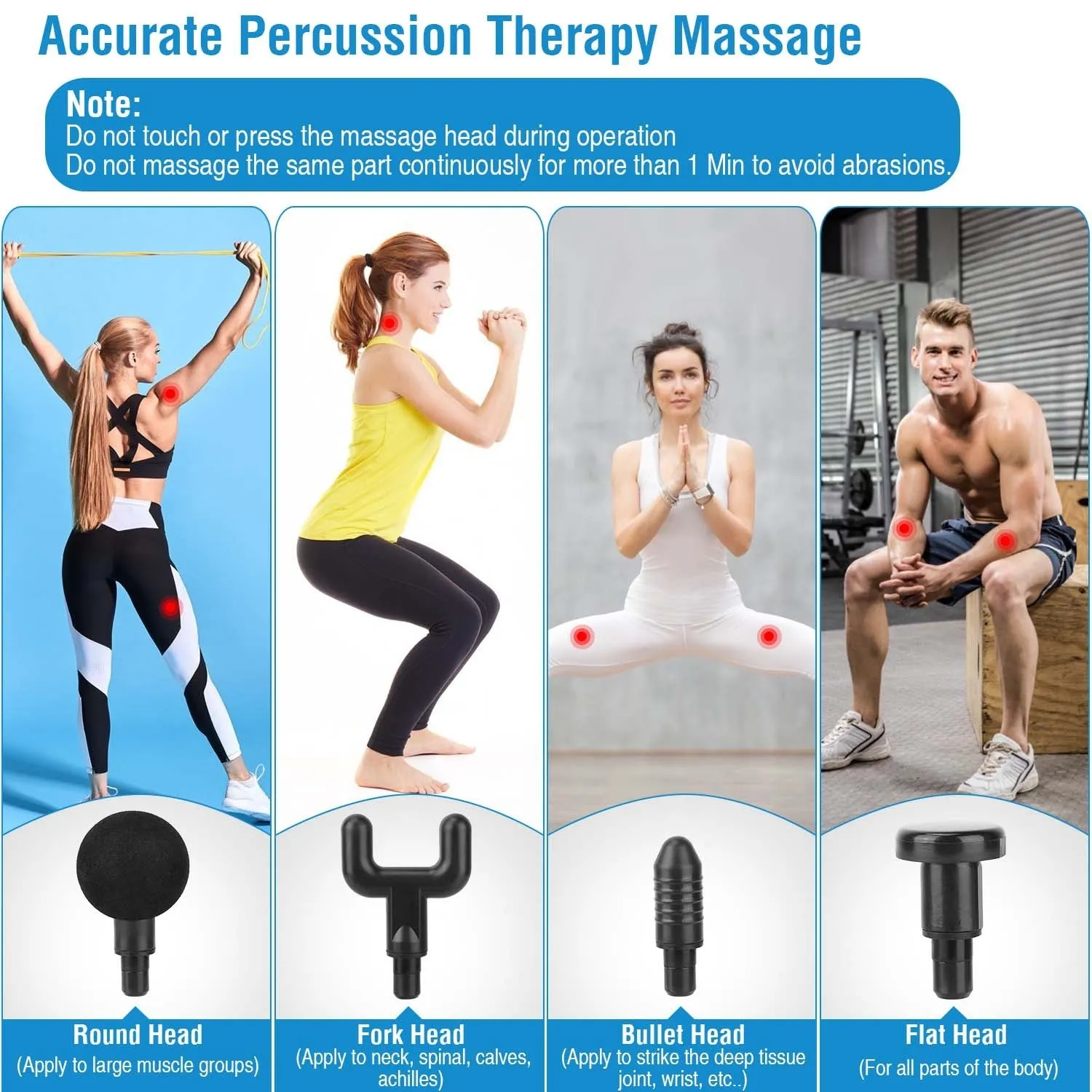 Rechargeable Percussion Massage Gun for Deep Tissue Vibration Massager