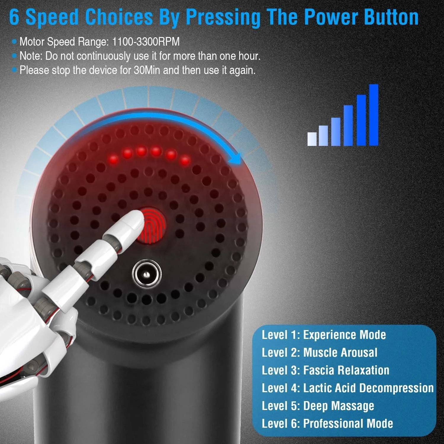 Rechargeable Percussion Massage Gun for Deep Tissue Vibration Massager