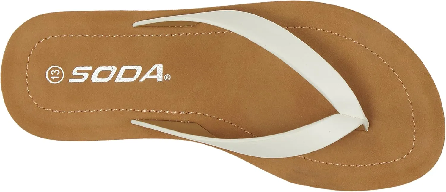 Soda ELLA-2 Kids/Children/Girls Casual Comfort Flip Flop Fashion Slide Flat Thong Sandals