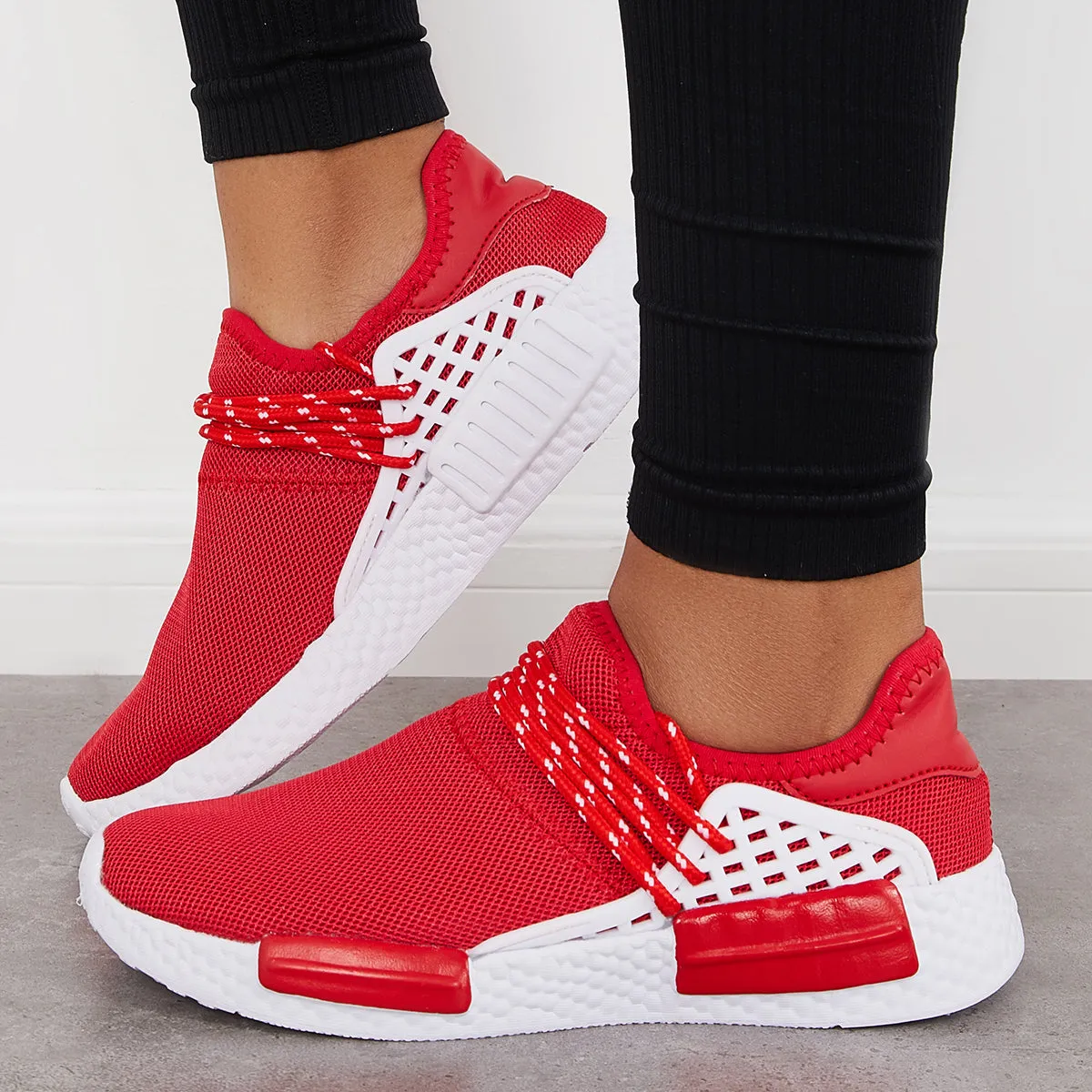 Sohiwoo  Women Casual Breathable Sneakers Comfy Lightweight Running Shoes