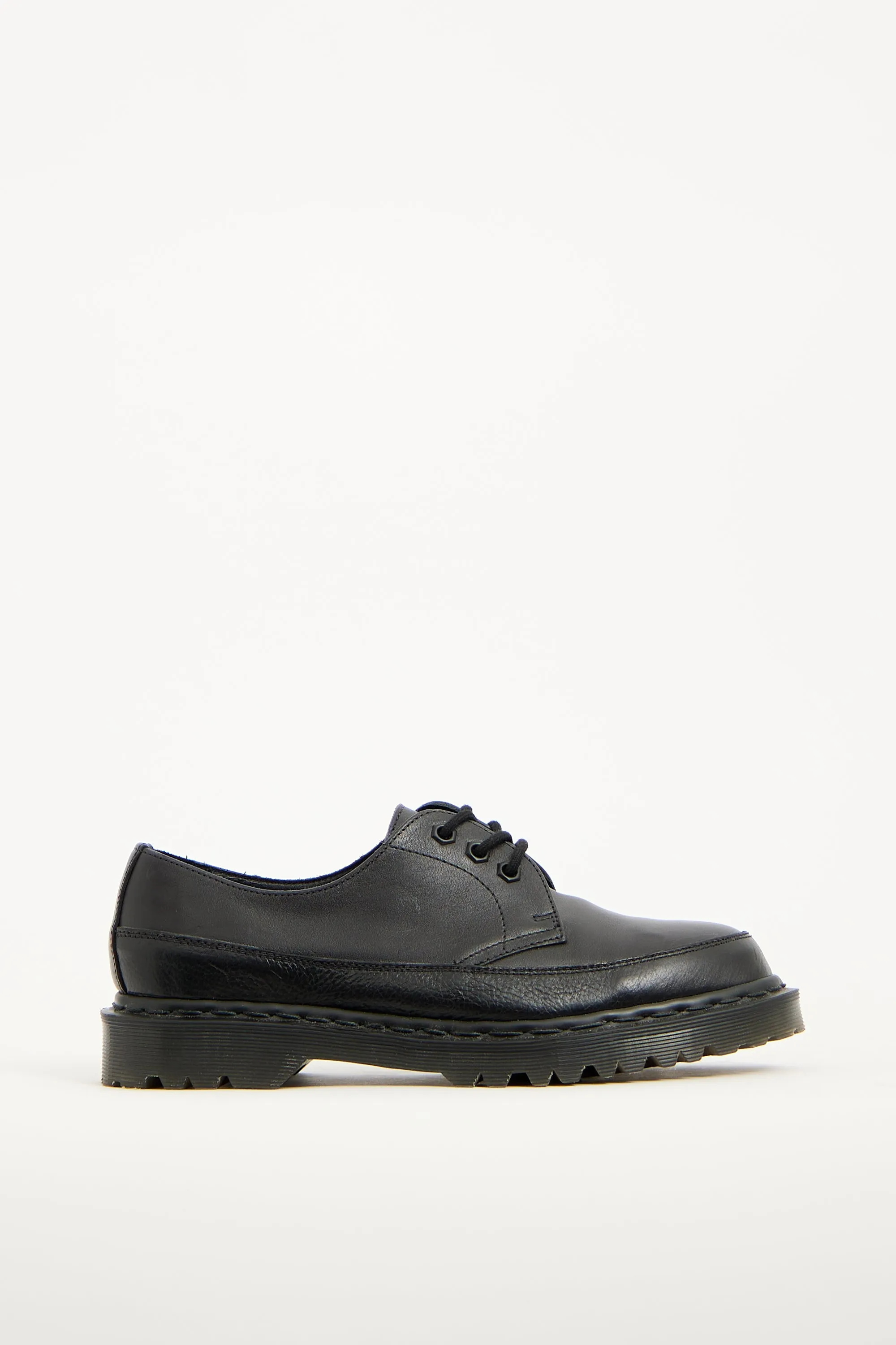 X Haven Black Leather Oxford